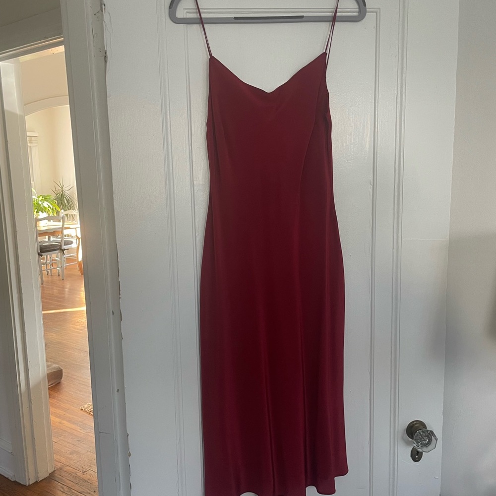 Never worn! Beatrice Valenzuela 100% Silk Slip Midi Dress (Size 1) - Picture 4 of 7